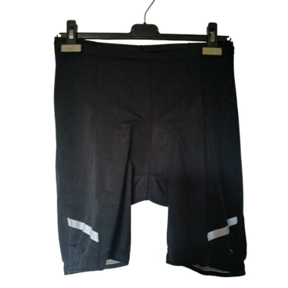 MEC Cycling Shorts Womens Black Padded with Reflective Stripes Size Large - Picture 3 of 6